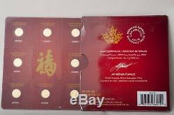 Royal Canadian Mint Maplegram8 8 x 1g FINE GOLD Assay Certificate BU