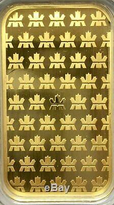 Royal Canadian Mint RCM 1 oz Gold Bar Sealed with Assay Certificate. 9999 Fine