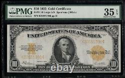 SC 1922 $10 Gold Certificate Fr. 1173 PMG 35 EPQ (396)