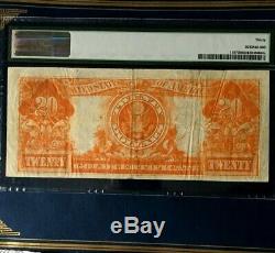 SERIES 1922 $20 LARGE GOLD CERTIFICATE, VIVID COLOR, PMG30 VERY FINE Fr#1187