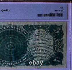 Series 1907 $5 Legal Tender Note, Red Seal, Pmg30 Very Fine, Beautiful Note 8973