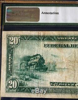 Series 1914 $20 Pmg25 Very Fine Federal Reserve Note San Francisco White/mellon