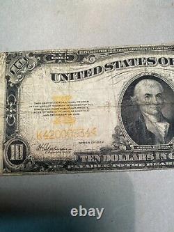Series 1922 $10 Gold Certificate Fine