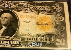 Series 1922 $20 Very Fine Large Gold Certificate, VIVID Color