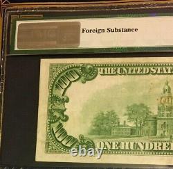 Series 1928 $100 Pmg35 Choice Very Fine Federal Reserve Note Philadephia 3619