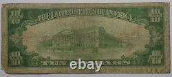 Series 1928 $10 Gold Certificate Fine, missing corner
