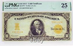 Series Of 1907 $10 Large Size Gold Certificate Fr#1172 PMG VF25