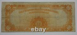 Series of 1907 Large Size $10 Gold Certificate FINE Fr#1169 2 Pinholes