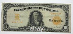Series of 1907 Large Size $10 Gold Certificate FINE Fr#1172 No Pinholes