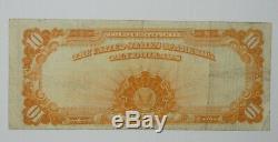 Series of 1907 Large Size $10 Gold Certificate Note VERY FINE Fr#1172