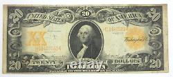 Series of 1922 Large Size $20 Gold Certificate VERY FINE Fr#1186 Problem Free