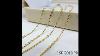 Sinya 1 3g To 2 0g 18k Gold O Chain Necklace For Women Au750 16 18inch 45cm Yellow Gold Color Hot