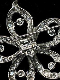 Tiffany & Co. 18KWG 9 Carat Diamond Brooch/Pin w UGL Certificate w $60K COA