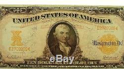 USA 1907 Ten Dollars Gold Certificate Banknote in Extremely Fine Condition