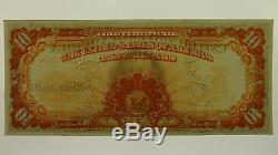 USA 1907 Ten Dollars Gold Certificate Banknote in Extremely Fine Condition