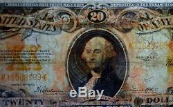US 1922 $20 Gold Certificate FR 1187 VF Very Fine Free Ship