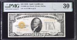 United States $10 1928 Fr#2400 Gold Certificate PMG 30 Very Fine