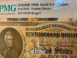 Us $10,000 Gold Certificate Pmg 20 Very Fine Certified Currency Banknote 1900