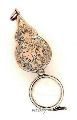 Vintage 9ct Yellow Gold Magnifying Glass Pendant Fine Jewellery