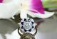 Vintage Antique 3.55Ct Round Cut Diamond Engagement Art Deco Ring 14k White Gold