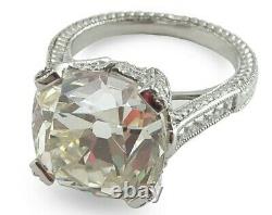 Vintage Engagement Rings Old Mine Cut 925 Sterling Silver Fine Jewelry- Size 6