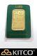Vintage Johnson Matthey Green Certificate 1 oz Fine Gold Minted Bar 9999 #B82840