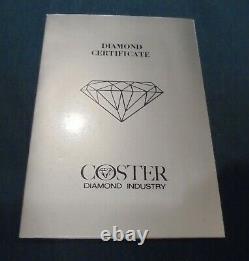 Vintage diamond solitaire ring with diamond certificate
