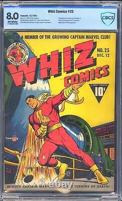 Whiz Comics 25 CBCS 8.0 Origin and first CGC appearance of Captain Marvel Jr