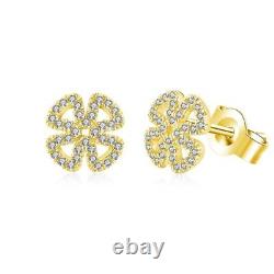Women Moissanite Gemstone Stud Earrings And Solitaire Fine Jewelry Women Gifts